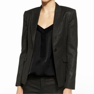 ATM Black Metallic Blazer Like New